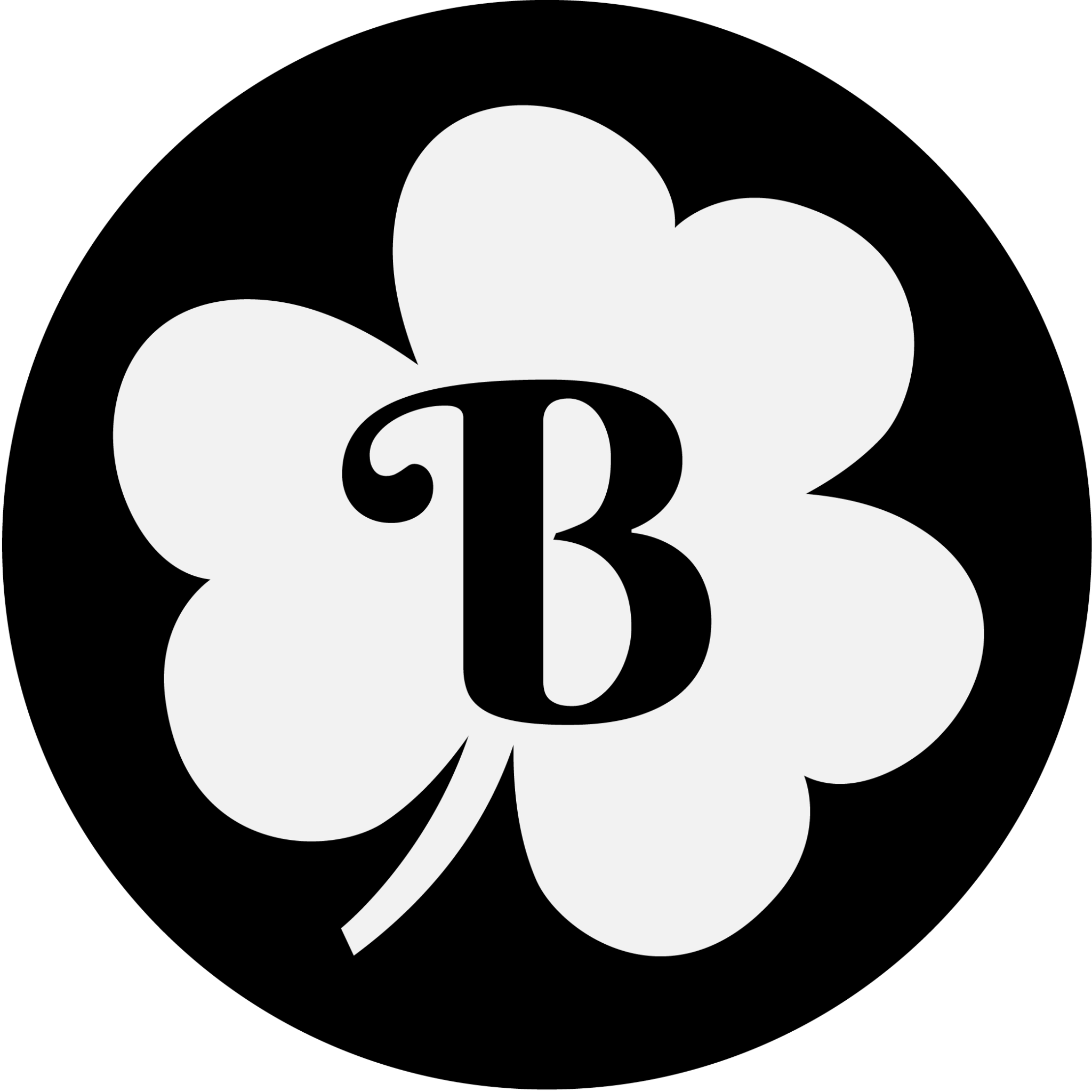 clover blog icon Circle BW-01